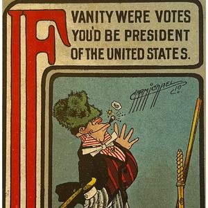 Antique Posted 1911 Ephemera Postcard Humorous Art Signed Carmichael 1910 Posted